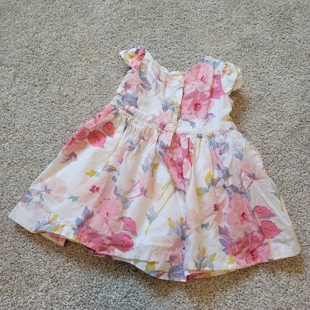 Gap Baby Floral Colorful Dress Size 12-18 Months